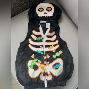 Kids Skeleton Costume with Candy Accents NWOT